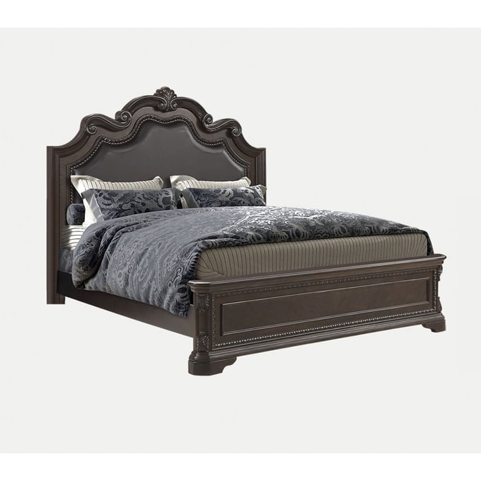 Bernards Coventry Mahogany Panel Queen Bed BRND-1988-107