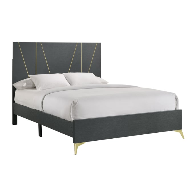 Bernards State Street Midnight Blue Queen Bed BRND-232-105