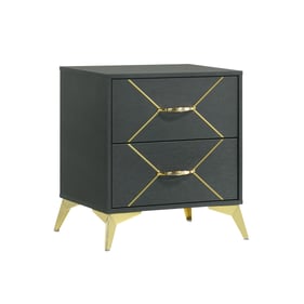 Bernards State Street Midnight Blue 2 Drawer Nightstand