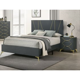 Bernards State Street Midnight Blue 2pc Bedroom set with Queen Bed