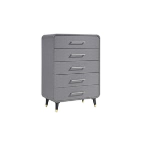 Bernards Celine Gray 5 Drawer Chest