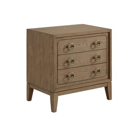 Bernards Aurora Latte 3 Drawer Nightstand