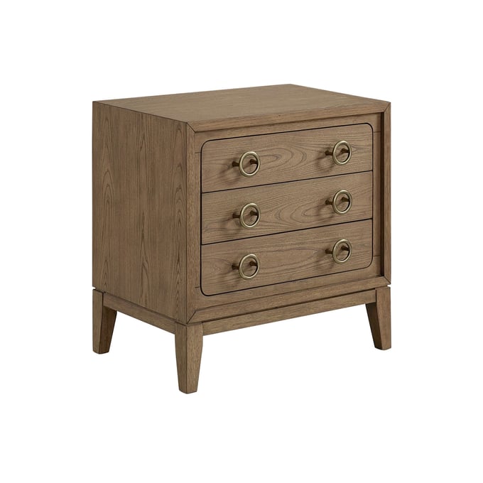 Bernards Aurora Latte 3 Drawer Nightstand BRND-3098-120