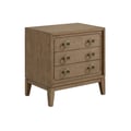 Aurora 3 Drawer Nightstand W/ USB - Latte