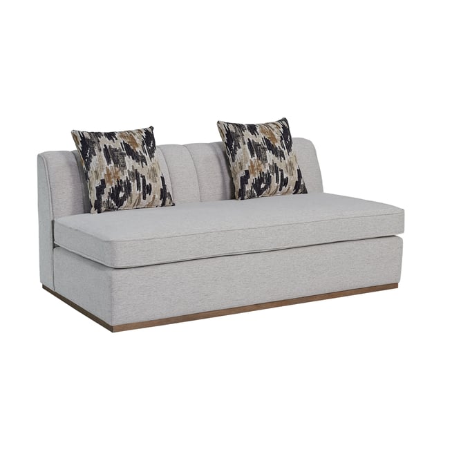 Bernards Aurora White Channel Loveseat BRND-3098-902LS