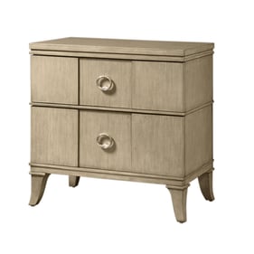 Bernards Verona Country White 2 Drawer Nightstand