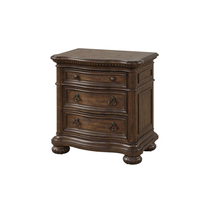 Bernards Tuscany Warm Mahogany Wooden Top Nightstand BRND-321-120