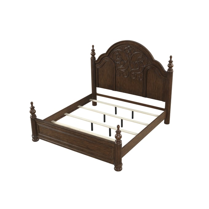 Bernards Tuscany Warm Mahogany King Panel Bed BRND-321-110