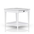 Wilmington Wood End Table-White