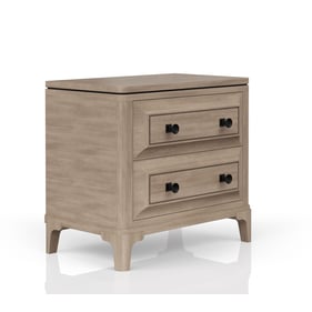 Bernards Wilmington Sand 2 Drawer Night Stand