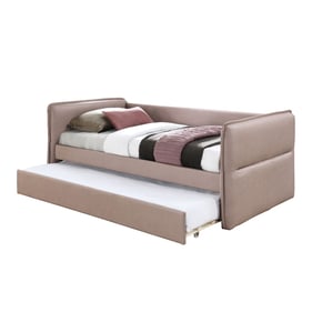 Bernards Trina Dusty Rose Upholstered Twin Trundle Daybed