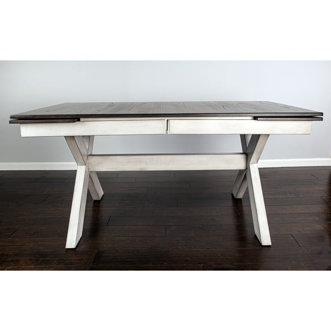 Bernards Homestead White Dark Brown Casual Table BRND-5812-500