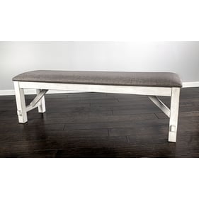 Bernards Homestead White Dining Bench