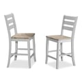 Ridgewood 2 Tone Counter Stool - Grey / Birch (Set Of 2)