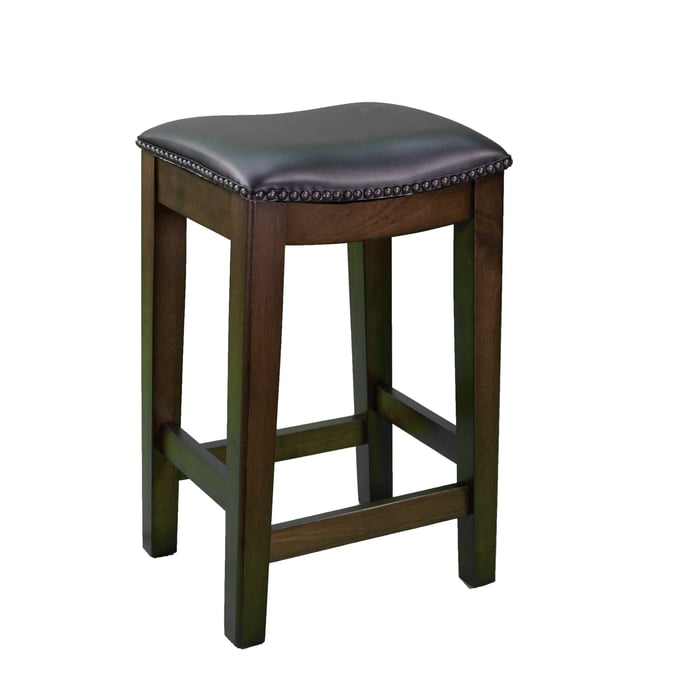 2 Bernards Carmina Dark Brown Stools BRND-5938-540