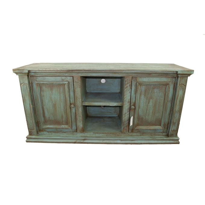 Bernards Savannah Rubbed Green 60 Inch TV Stand BRND-610-060