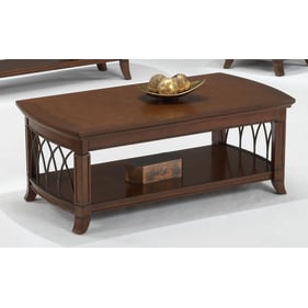 Bernards Cathedral Cherry 3pc Coffee Table Set