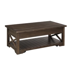 Bernards Jenson Heritage Brown Lift Top Cocktail Table