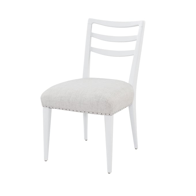 2 Bernards Wilmington White Laderback Dining Chairs BRND-338-511-W