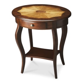 Butler Specialty Jeanette Dark Brown Oval Side Table