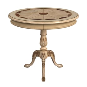 Butler Specialty Heritage Carissa Antique Beige 30 Inch Round Pedestal Tabl...