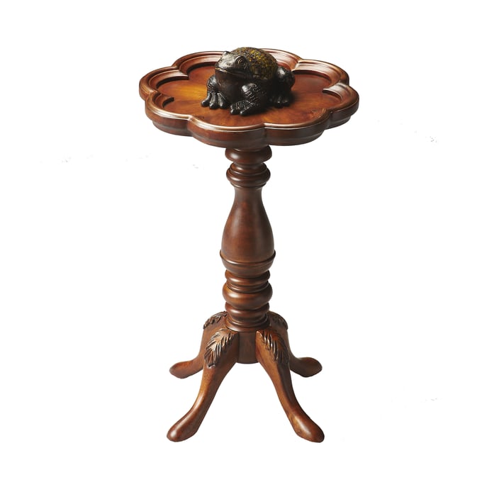 Butler Specialty Whitman Medium Brown Scalloped Edge Side Table BSF-0923101