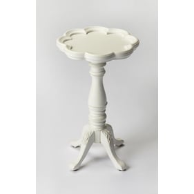 Butler Specialty Whitman White Scalloped Edge Side Table