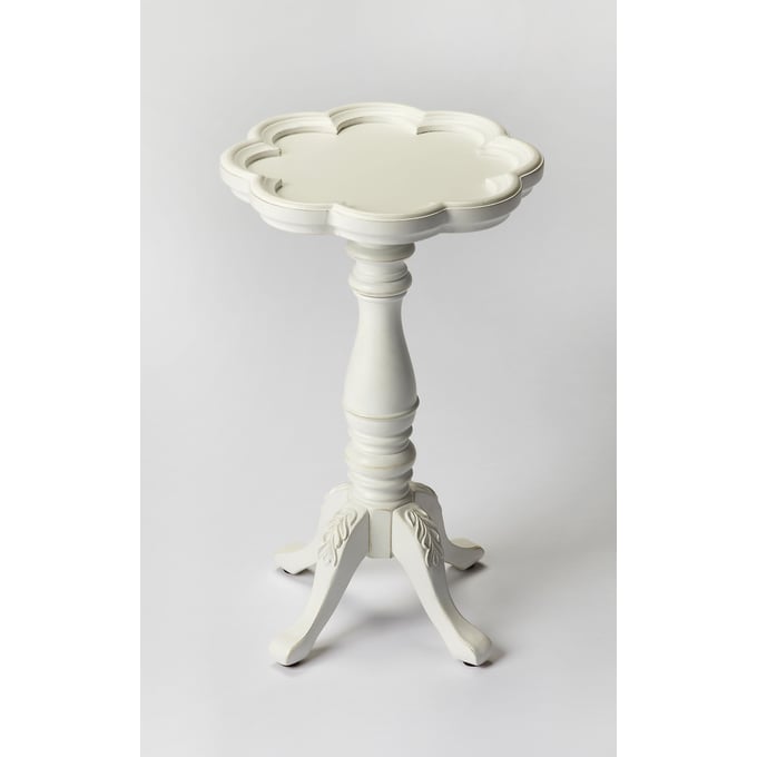 Butler Specialty Whitman White Scalloped Edge Side Table BSF-0923222