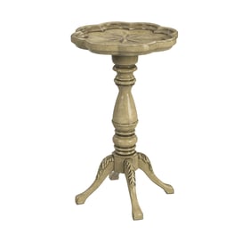 Butler Specialty Whitman Beige Scalloped Edge Side Table