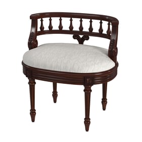 Butler Specialty Hathaway Dark Brown Cherry Vanity Seat