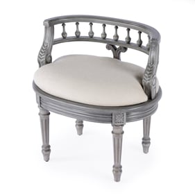 Butler Specialty Hathaway Gray Vanity Seat