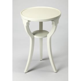 Butler Specialty Dalton White Round Accent Table