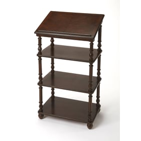 Butler Specialty Alden Dark Brown Library 4 Tier Stand