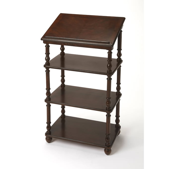 Butler Specialty Alden Dark Brown Library 4 Tier Stand BSF-1512024