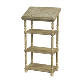 Butler Specialty Alden Beige 4 Tier Library Stand