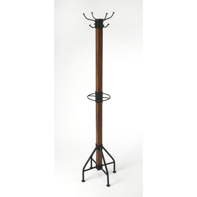 Butler Specialty Logan Square Espresso Black Coat Rack BSF-2059120