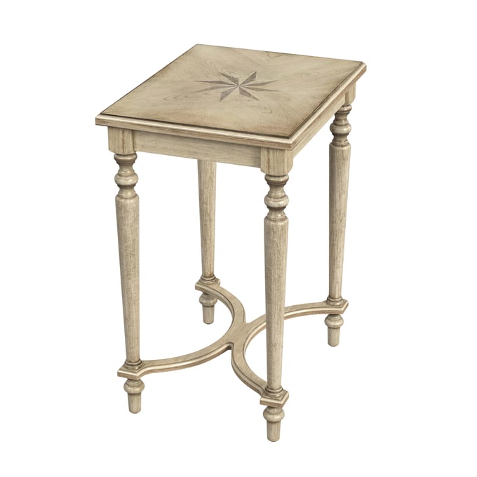 Butler Specialty Tyler Beige Solid Wood Inlay Side Table BSF-2116424