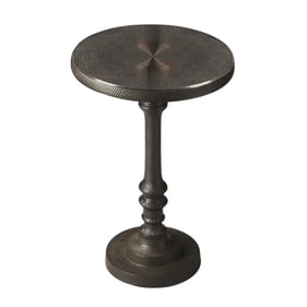 Butler Specialty Tanya Bronze Metal Pedestal Side Table