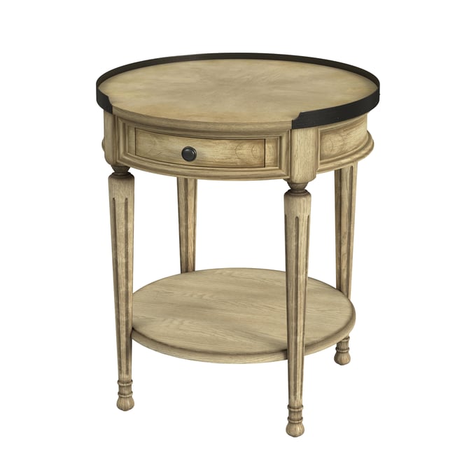 Butler Specialty Sampson Beige Side Table With Storage BSF-2311424