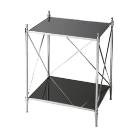 Butler Specialty Deidre Glass And Metal End Table