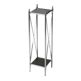 Butler Specialty Deidre Glass And Metal Pedestal Plant Stand