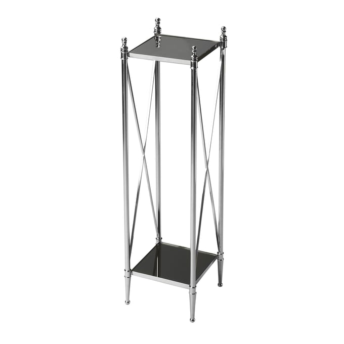 Butler Specialty Deidre Glass And Metal Pedestal Plant Stand BSF-2864220