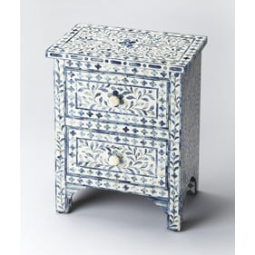 Butler Specialty Trubadur Blue Bone Inlay Accent Chest