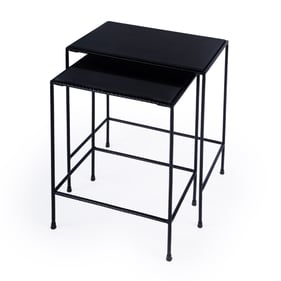 Butler Specialty Carrera Black 2pc Nesting Table