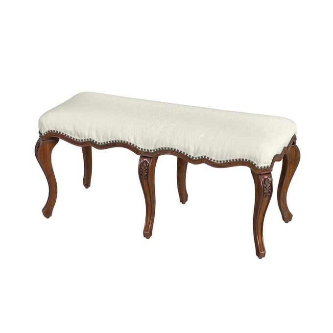 Butler Specialty Michelline Medium Brown Upholstered 42 Inch Bench BSF-2902011