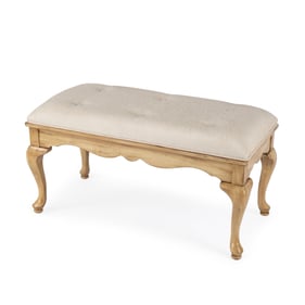 Butler Specialty Grace Beige Wooden Bench