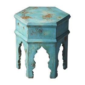 Butler Specialty Artifacts Tangiers Blue Side Table