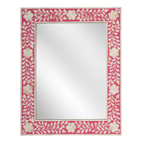 Butler Specialty Vivienne Pink Bone Inlay Wall Mirror