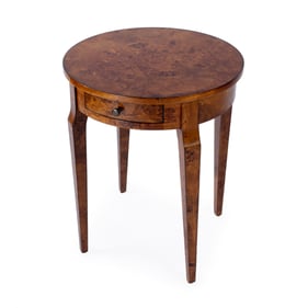 Butler Specialty Heritage Archer Light Brown Burl Side Table