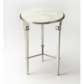 Butler Specialty Darrieux Silver Round End Table